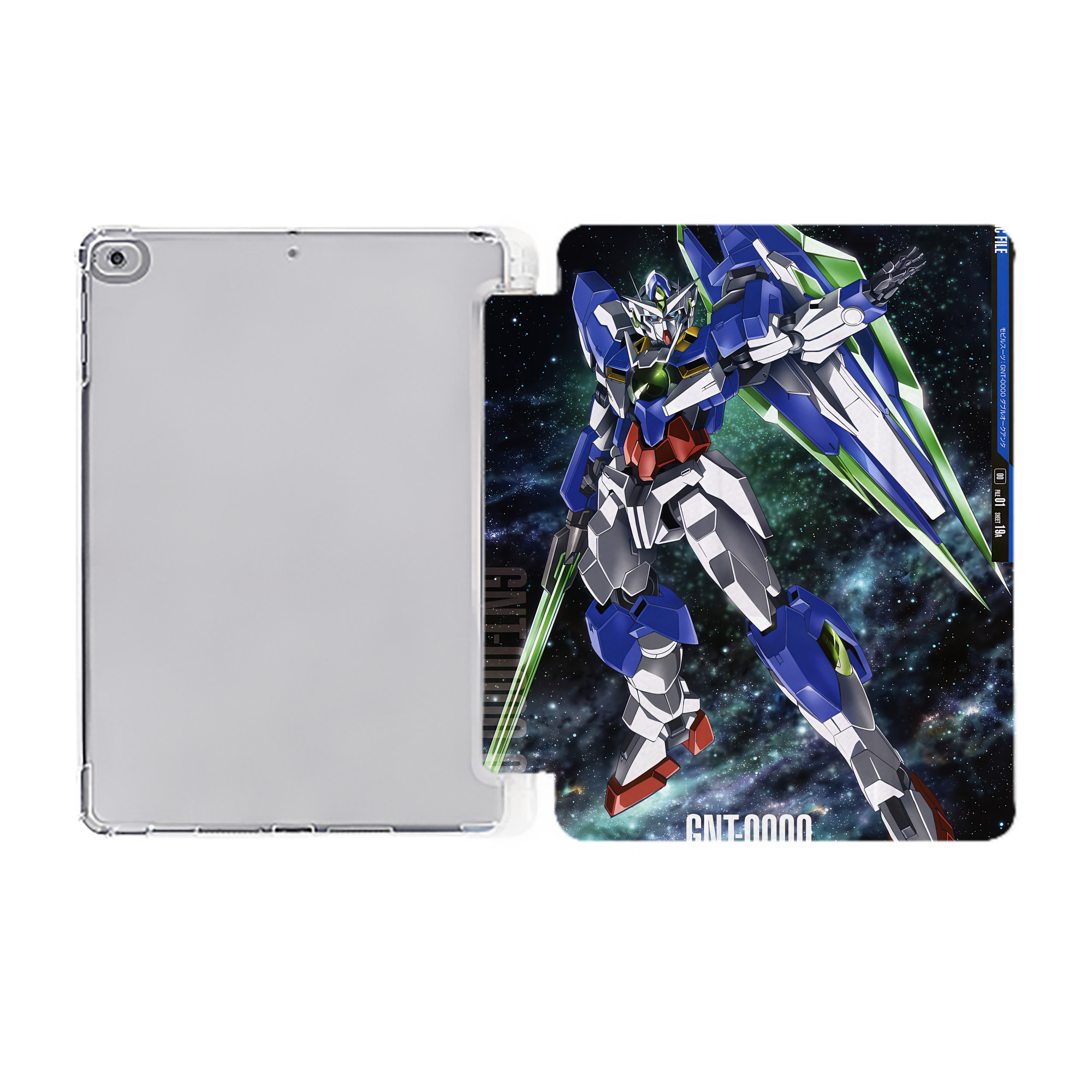 （画像用） 機動戦士ガンダム Mobile Suit Gundam IPad ケース ペン収納付き 三つ折りスタンド PUレザー×シリコン 対応機種9.5/10.5/10.9インチ